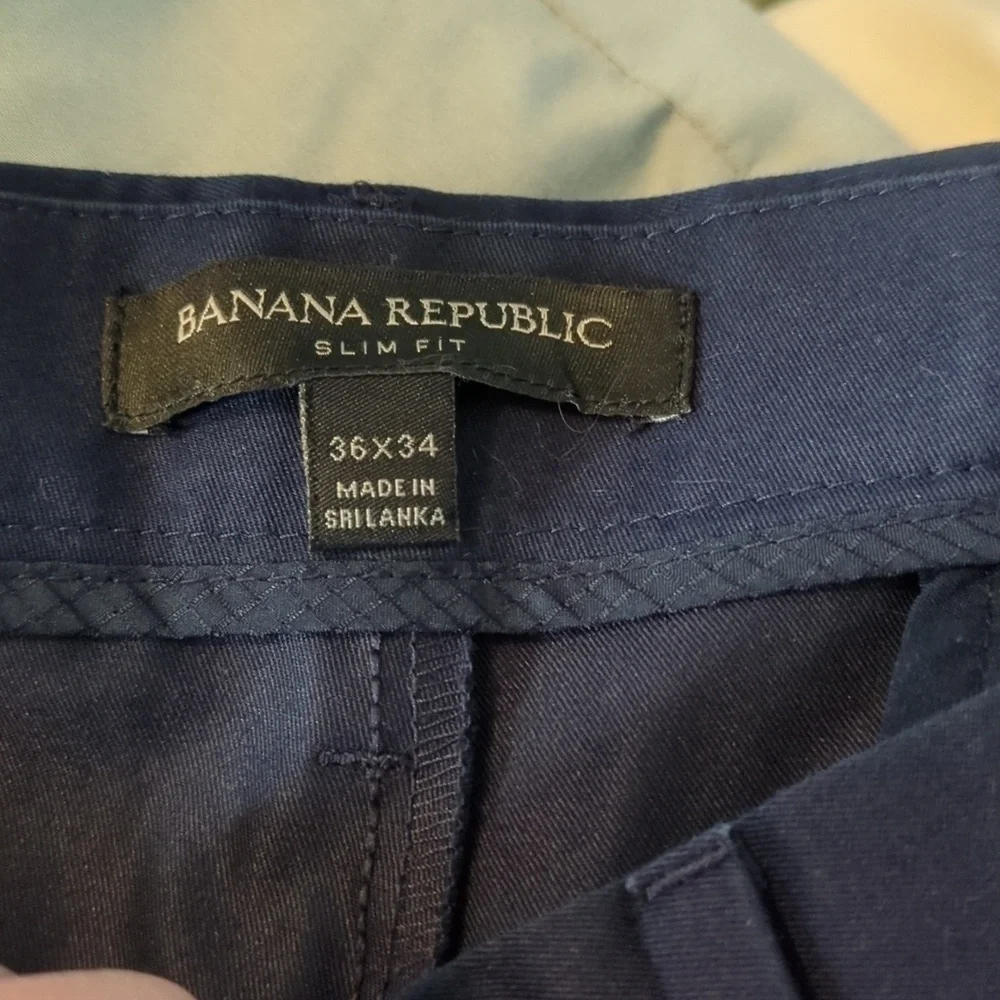 Banana Republic Navy Slim Fit Pants